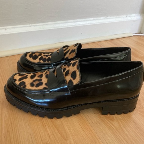 Zara ANIMAL PRINT LOAFERS NWT - Picture 7 of 7